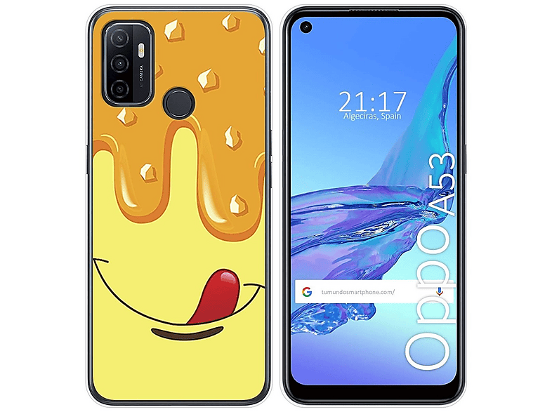 Tumundosmartphone Cover In Silicone Per Oppo A53/A53s – Stampa Adventure Time, Antiurto
