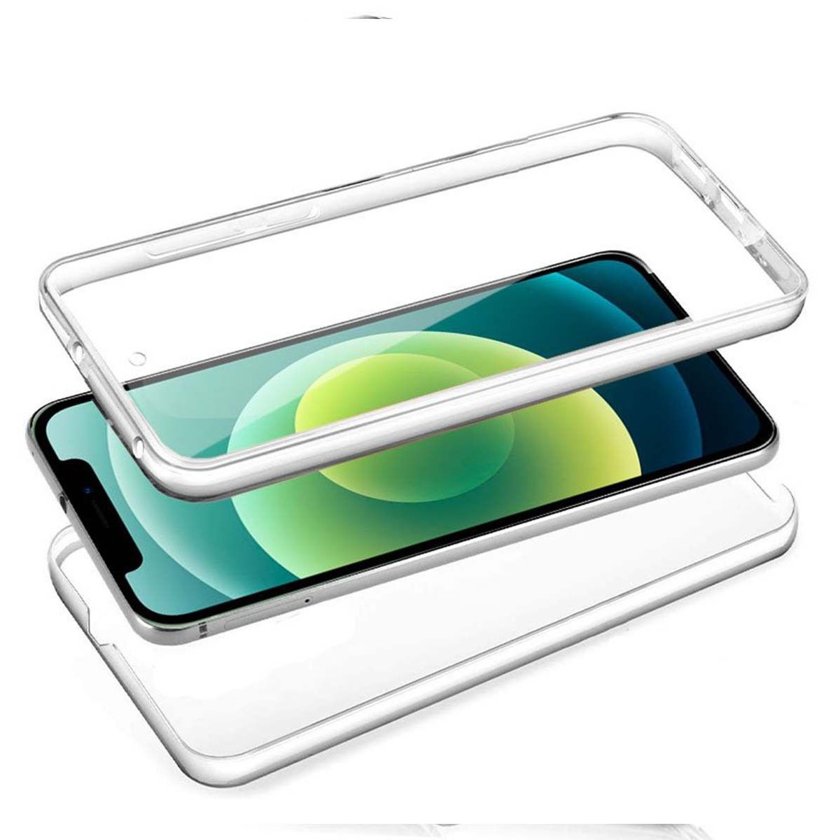 Custodia per telefono in tre strati. Lo schermo del telefono è visibile.