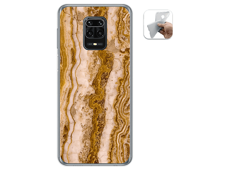 Funda Xiaomi Redmi Note 9S / Redmi Note 9 Pro Flores Azul