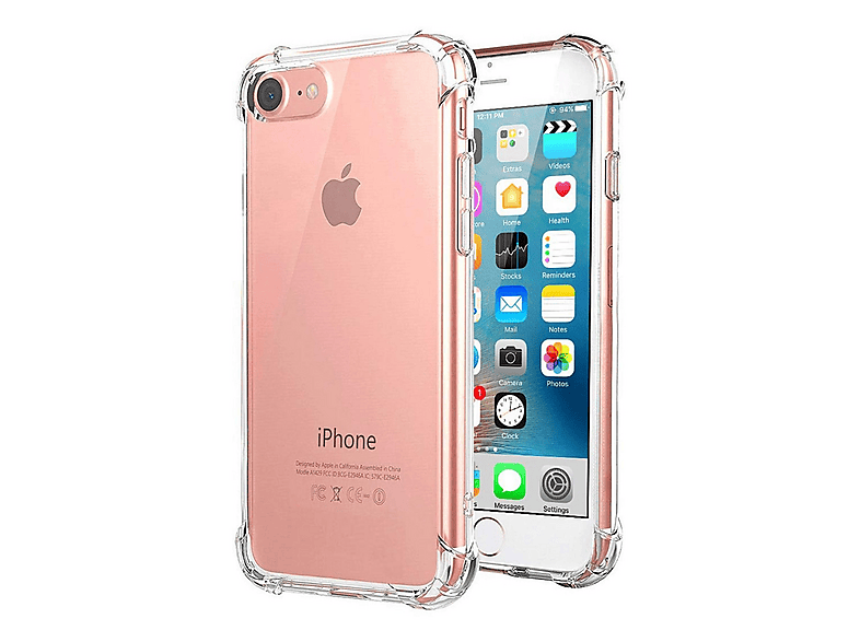 Cover Gel TPU Tumundosmartphone Per IPhone SE 2020 – Disegno Astratto Circolare, Stampa UV LED, Protezione Antiurto