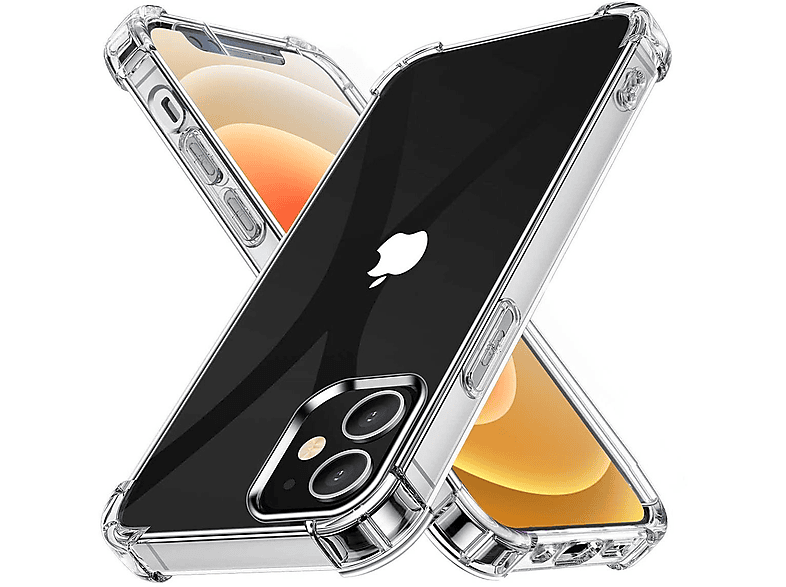 muvit for change funda Apple iPhone 12/12 Pro shockproof 2m transparente/negro