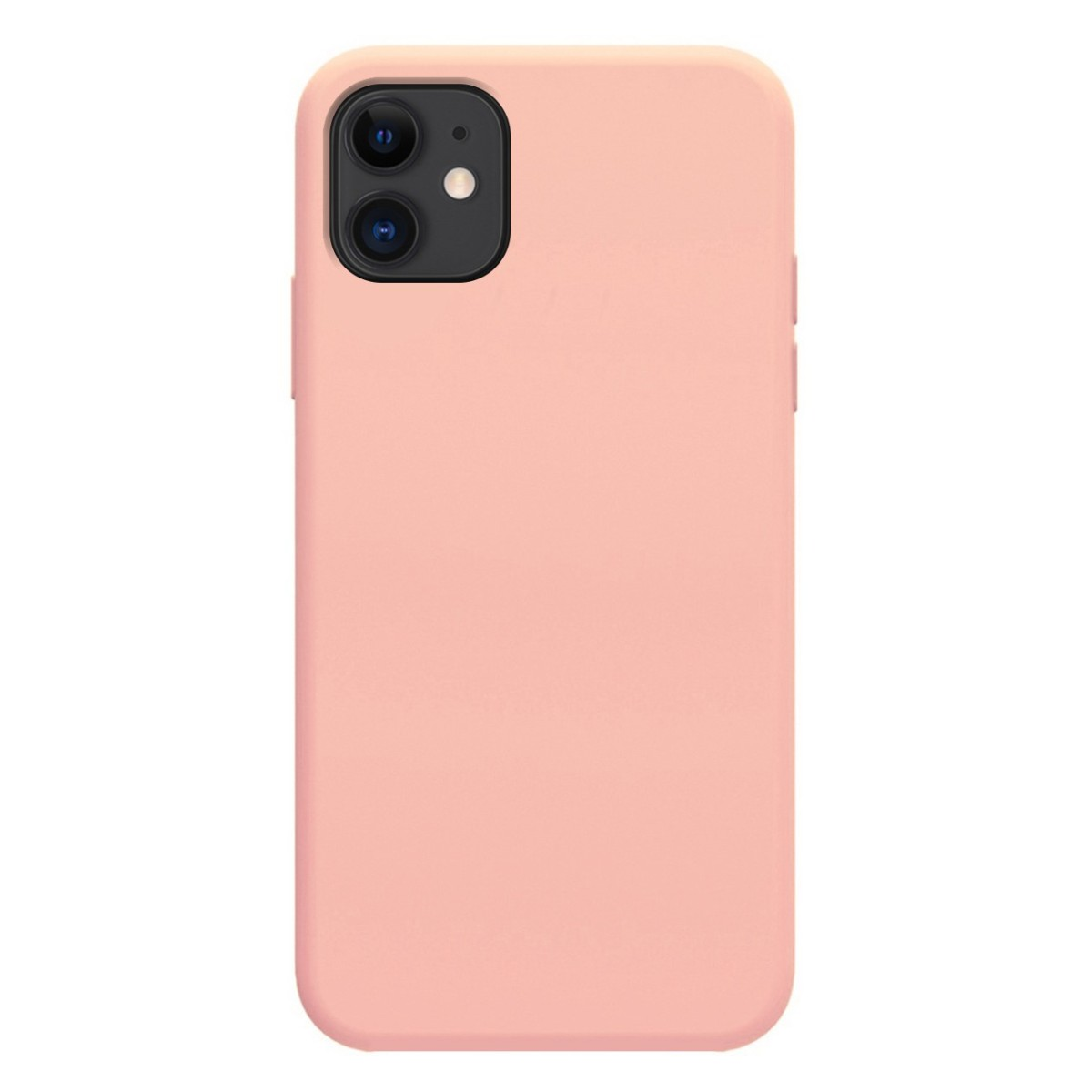 Una custodia per telefono di colore rosa. La custodia del telefono è semplice.