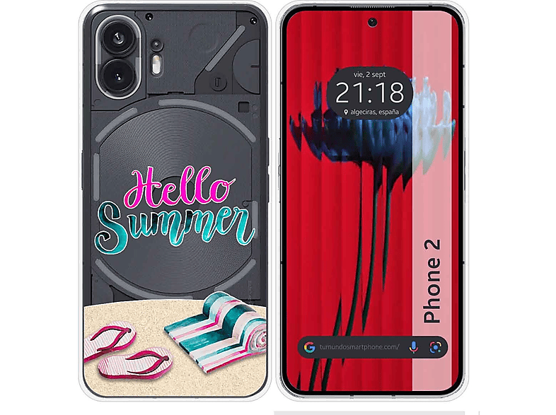 Funda para Nothing Phone 2 5G TUMUNDOSMARTPHONE de Silicona con  Diseño-Multicolor