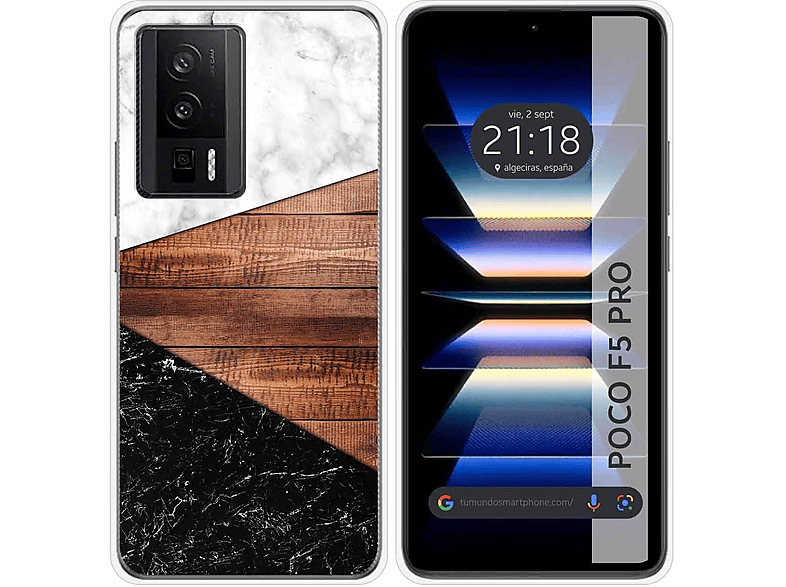 Custodia In Silicone Antishock Per Xiaomi POCO F5 Pro 5G Design Fiori