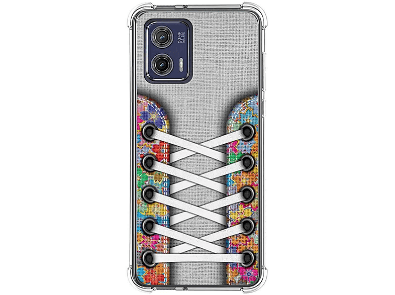 Motorola Moto G73 5G Funda Gel Tpu Silicona transparente dibujo Zapatillas  12