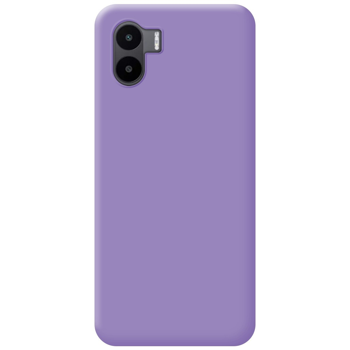 Custodia per telefono viola tinta unita.