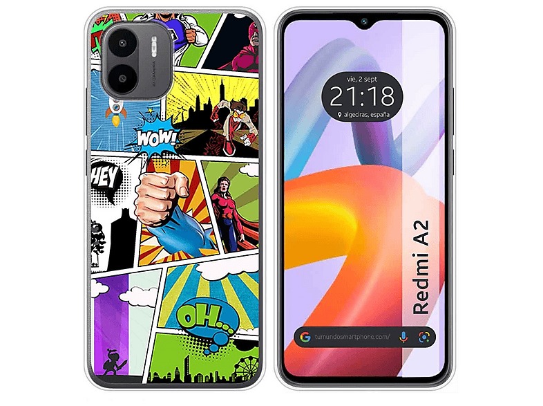 Funda Armor Xiaomi Redmi A1/A2, TPU+PC Antigolpes Con Anillo Soporte, Incluye 2 Protectores De Pantalla