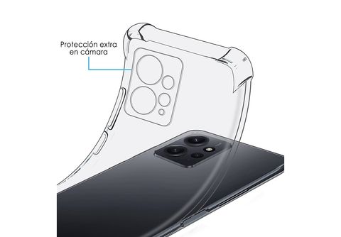 Funda Xiaomi Redmi Note 12 (4G) Carcasa Gel TPU Transparente + Protector