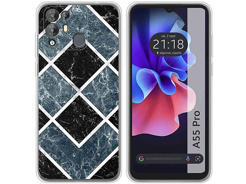 EuoDuo compatibile con Blackview A55 Cover Peluche Morbido