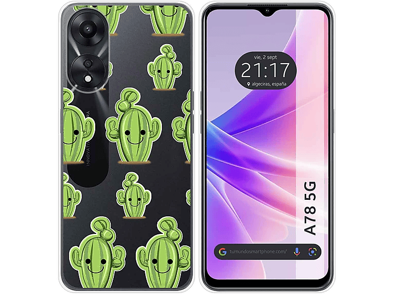 Funda móvil - TUMUNDOSMARTPHONE Oppo A78 5G, Compatible con Oppo Oppo A78 5G,  Azul