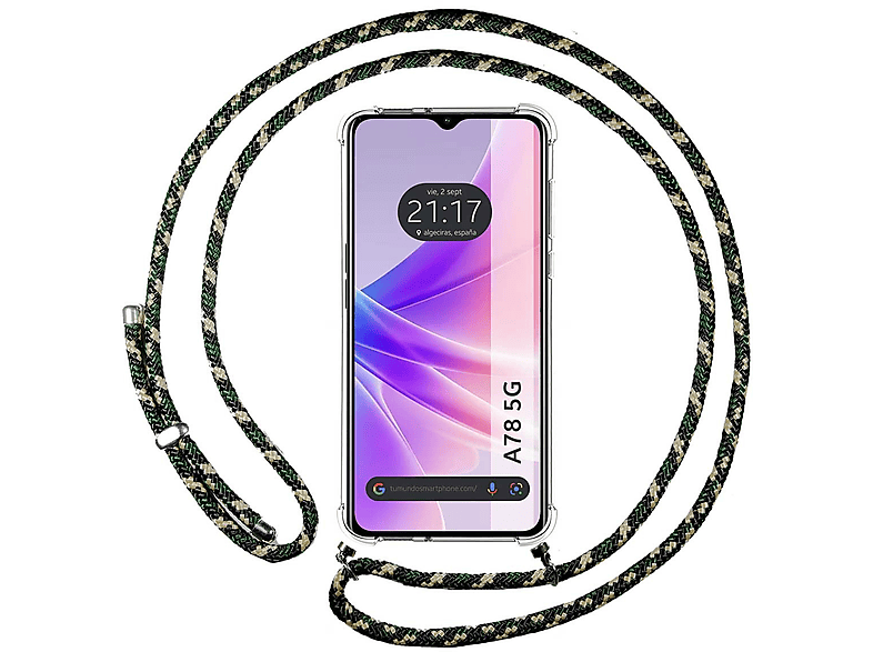 Funda móvil - Oppo A78 5G TUMUNDOSMARTPHONE, Oppo, Oppo A78 5G, Verde