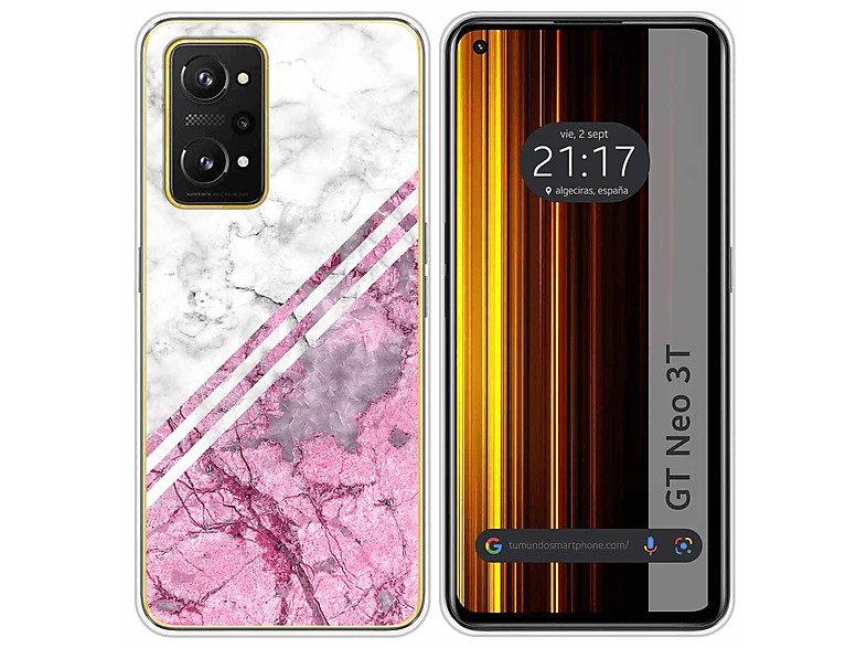 Custodia Portafoglio In PU Con Supporto Per Realme GT 2 / GT Neo2 / GT Neo 3T 5G – Design Gatto Blu, Flip Cover Con Laccetto