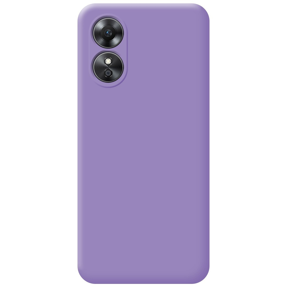 Custodia per telefono viola unita, con un obiettivo nell'angolo in alto a sinistra.