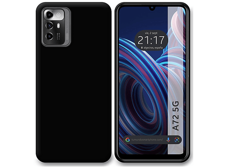 Paraurti f ZTE Blade A72 5G Custodia in silicone Softcase Protezione