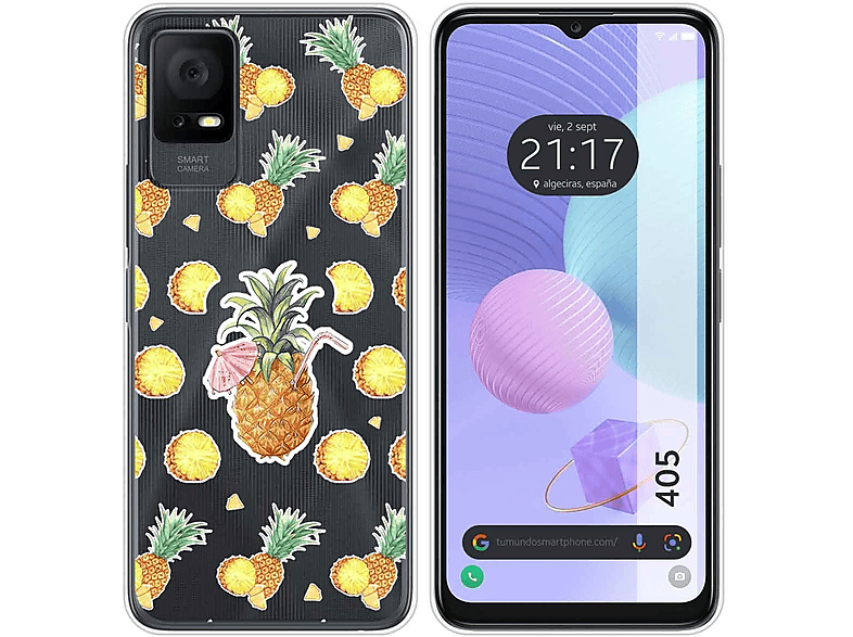 Funda móvil TUMUNDOSMARTPHONE TCL 405, Compatible con TCL TCL 405