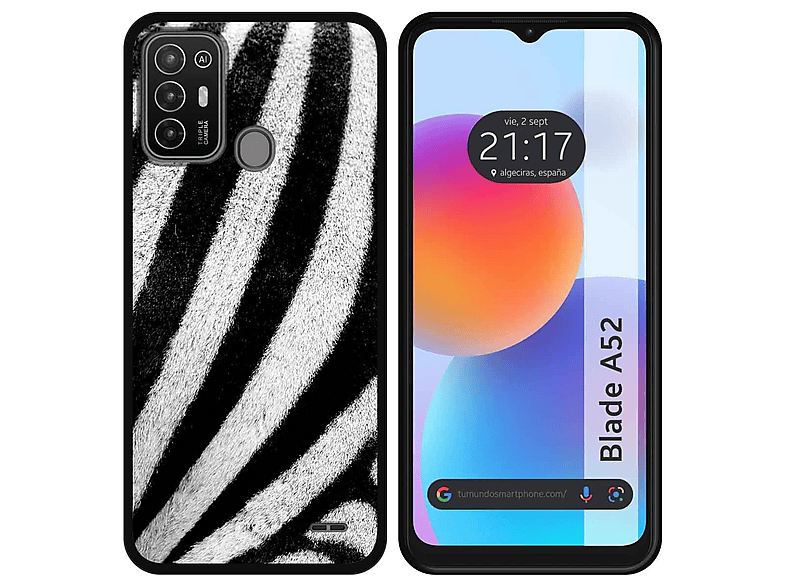 Funda Para Zte Blade A52 Del Fc Barcelona Rayas Blaugrana - Licencia