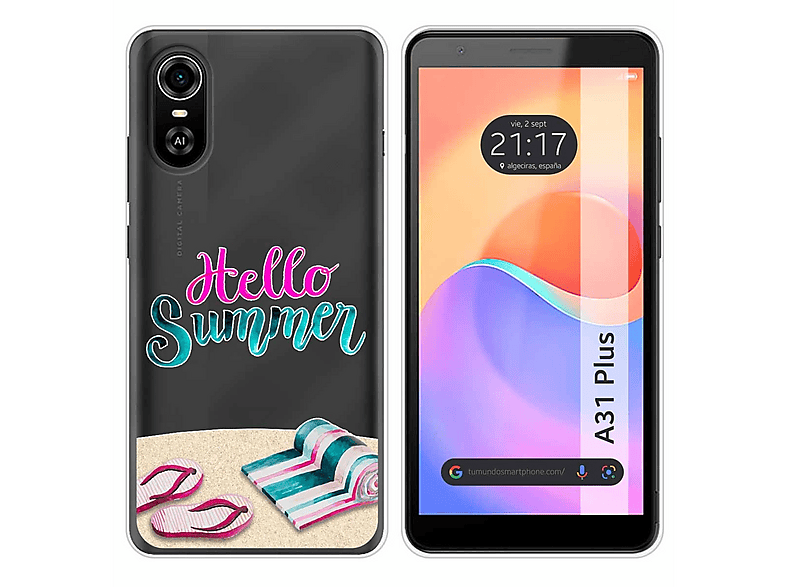 Custodia morbida in silicone nero Funda ZTE Blade A31 Plus Custodia da