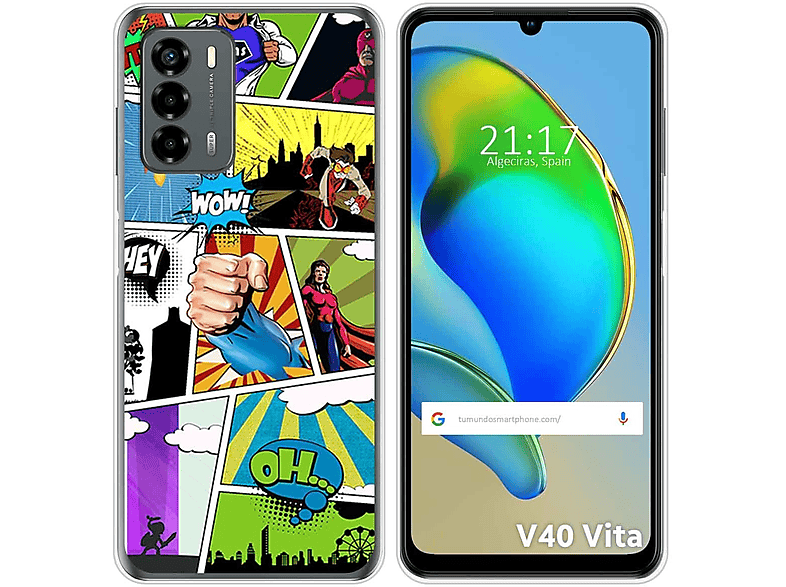 Tumundosmartphone Cover Silicone Per ZTE Blade V40 Vita - Design Creatività - Foto 3