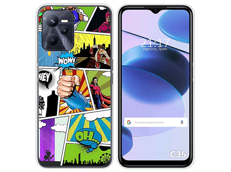 Custodia Antiurto Trasparente In Silicone Tumundosmartphone Per Realme C35 - TPU Flessibile Con Rinforzi Agli Angoli, Protezione Da Cadute - 2