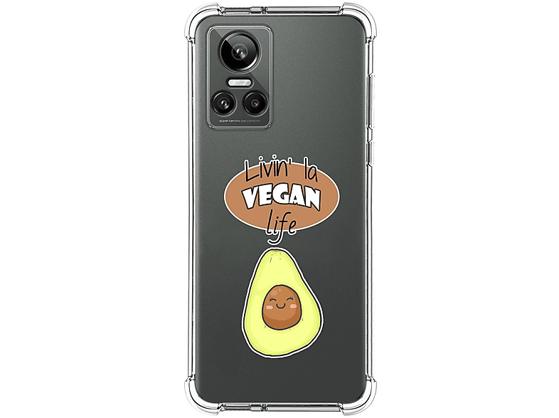 Tumundosmartphone Custodia In Silicone Antiurto Trasparente Per Realme GT Neo 2 5G - Protezione Rinforzata Agli Angoli, Cover In TPU Morbido - 4