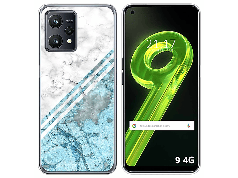 Realme 8 4G / 8 Pro Funda Gel Tpu Silicona dibujo Mármol 13