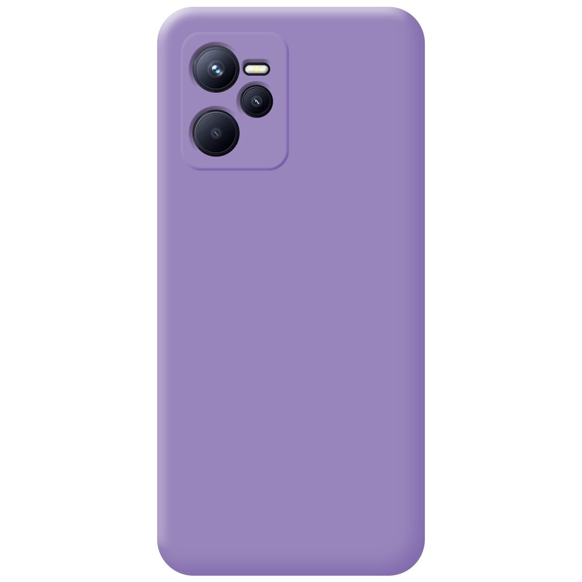 Funda morada con un diseño liso.