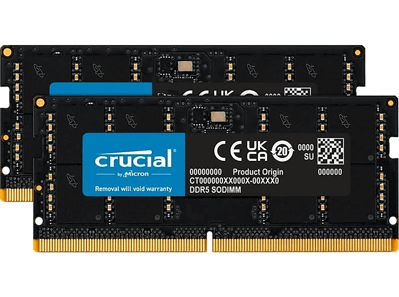 CRUCIAL 2x16GB 1,1 Volt Speicher-Kit 32 GB DDR5