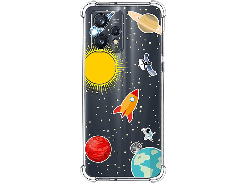 Realme 11 Pro / 11 Pro+ Plus Funda Gel Tpu Silicona transparente dibujo  Espacio