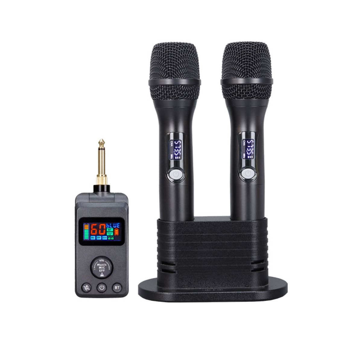 LACAMAX Longsound - Professioneller Mikrofone Drahtloses Nachhall. Mikrofon Eisenhaltig M50