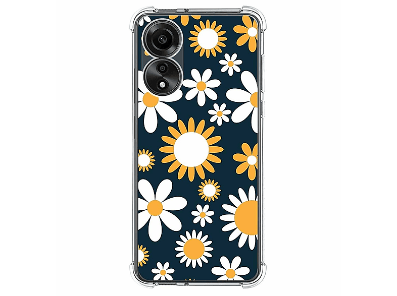 Funda Silicona Antigolpes para Oppo A78 4G diseño Flores 03 Dibujos