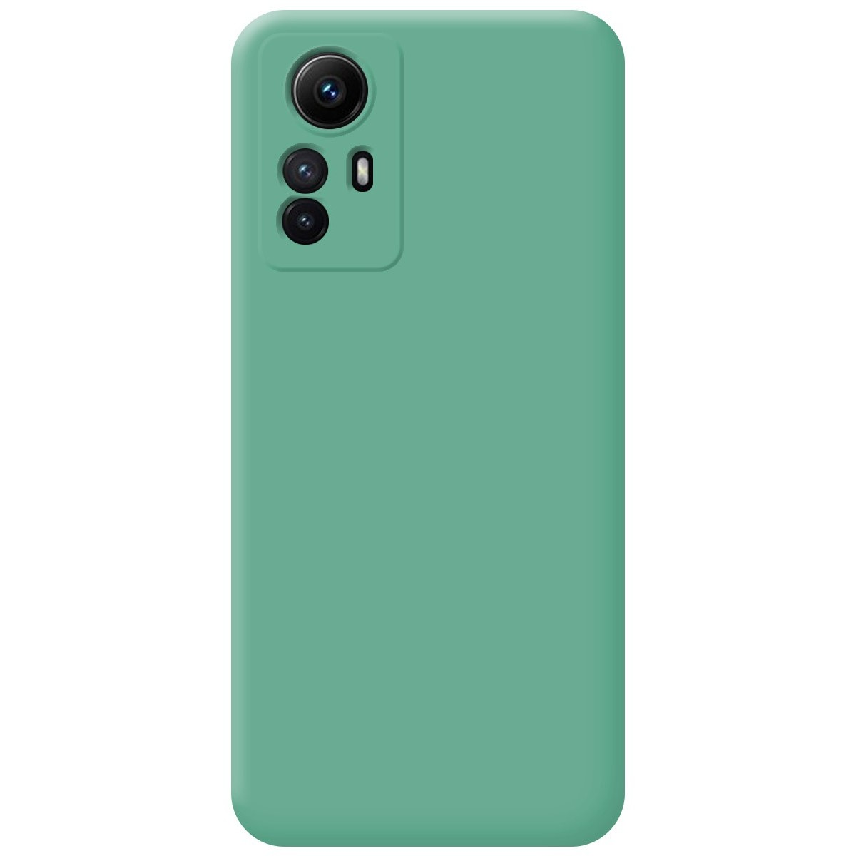 Custodia per telefono verde tinta unita.