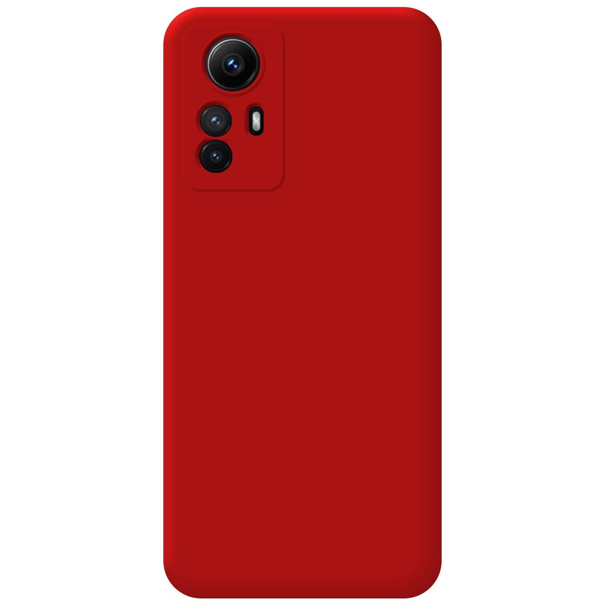 Custodia per telefono rossa tinta unita.