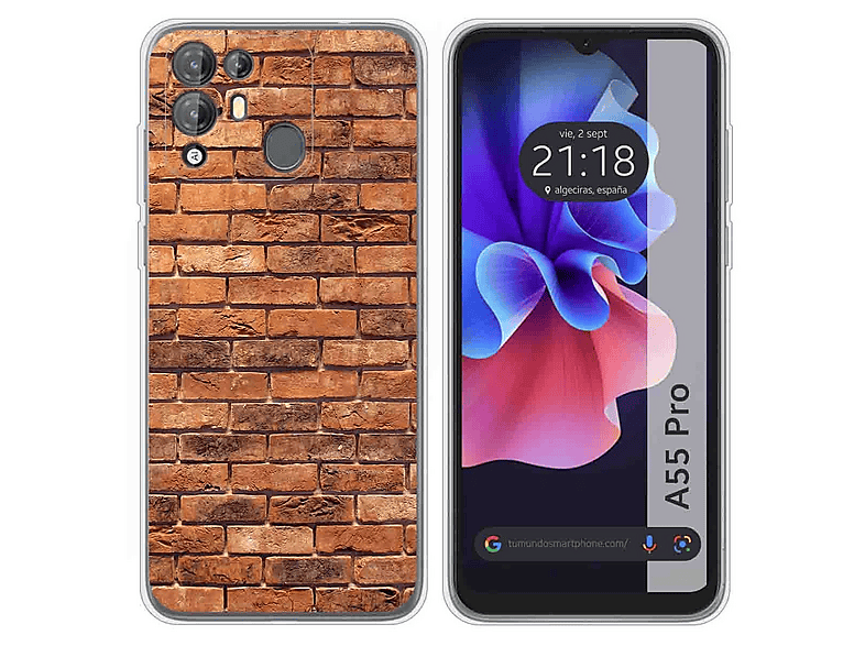 OJIA Coque pour BlackView A55 Pro, Étui en Cuir, PU Housse Pochette