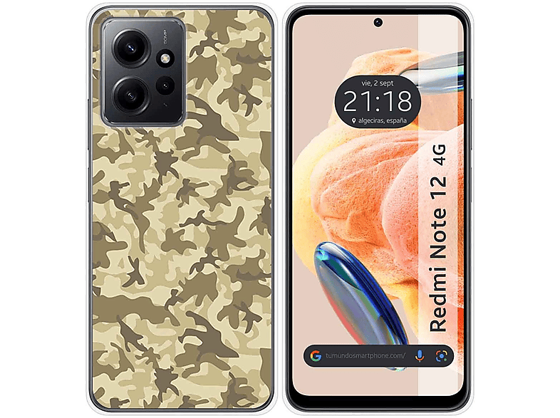 Compra Tumundosmartphone Funda Silicona Xiaomi Redmi Note 12 Pro 4G Camufla