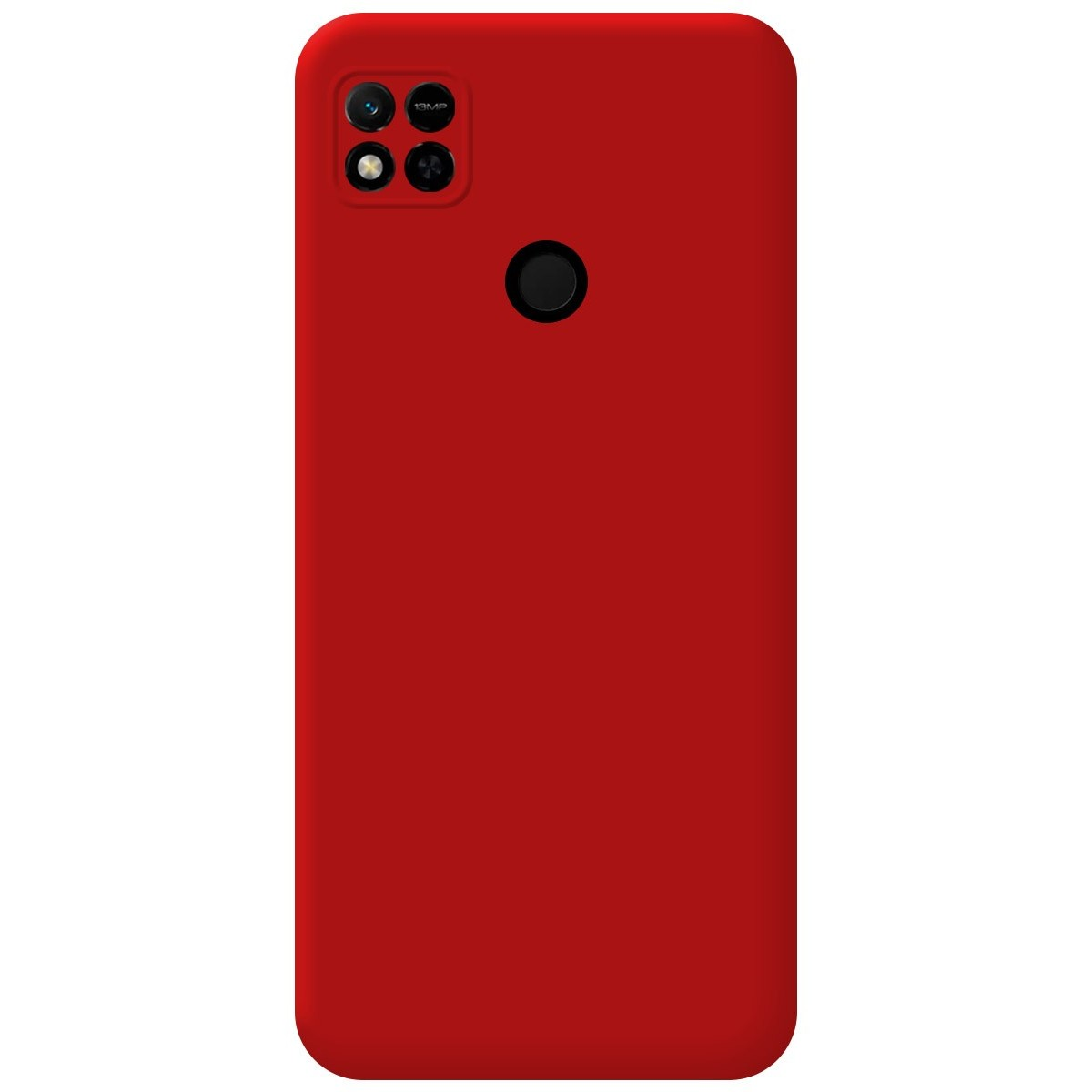 Custodia per telefono rossa tinta unita.