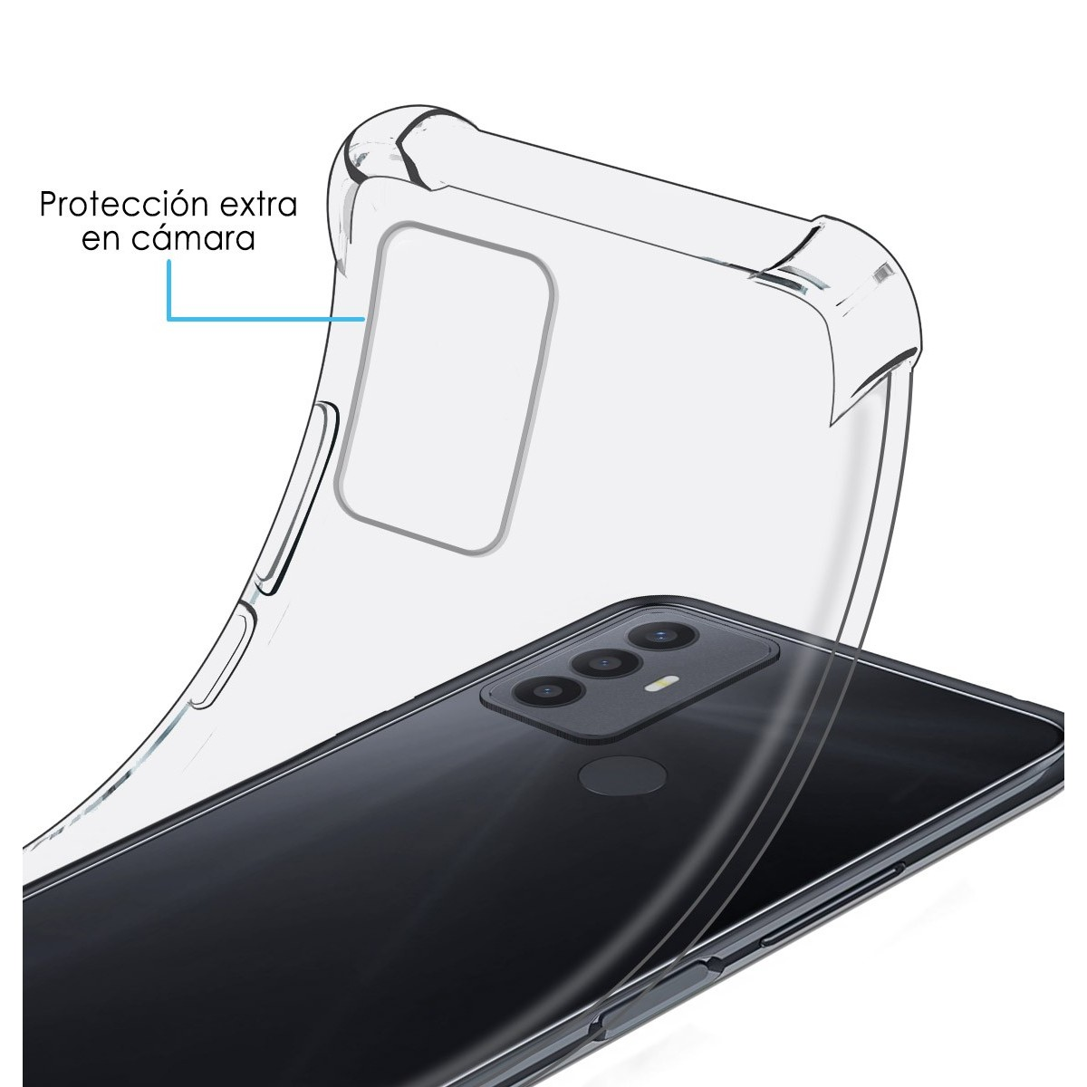 Custodia con protezione extra per la fotocamera.