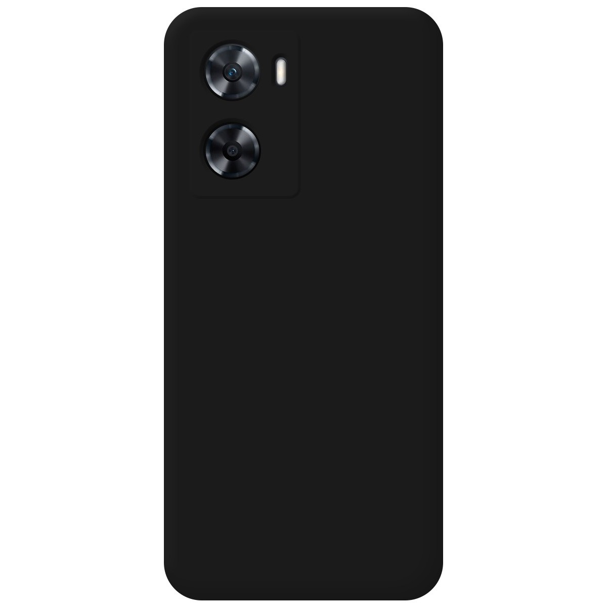 Custodia per telefono nera con due obiettivi della fotocamera.