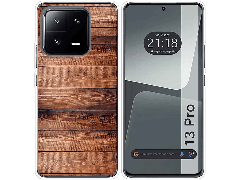 Funda Silicona Para Xiaomi Redmi Note 13 Pro 5g Diseño Madera 03