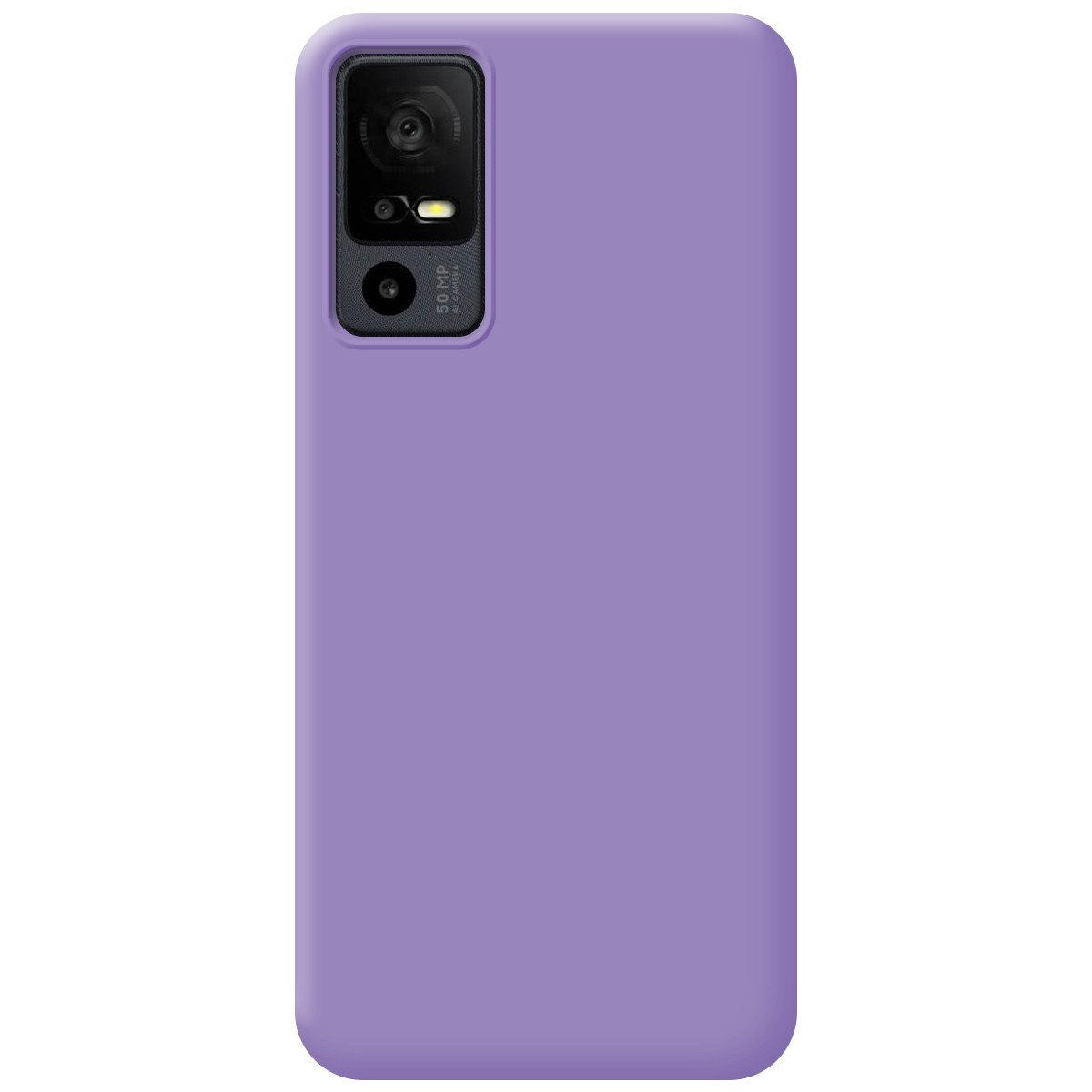 Custodia per telefono lilla tinta unita.