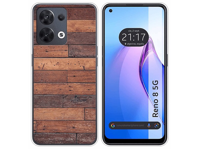 Funda Silicona para Oppo Reno 10 5G / 10 Pro 5G diseño Madera 07 Dibujos