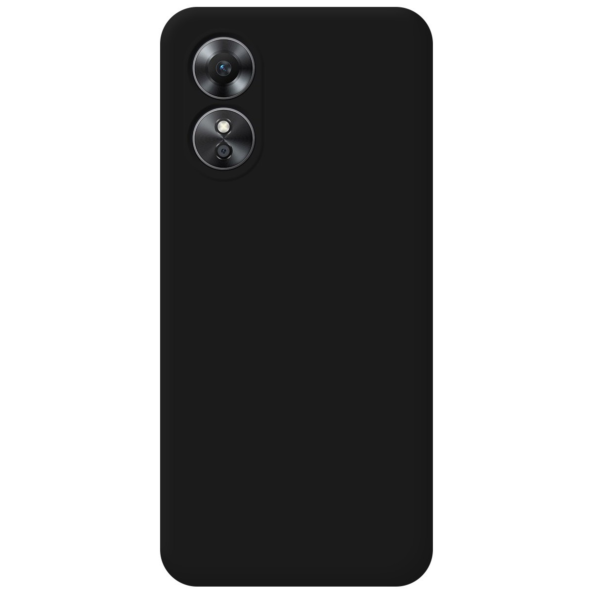 Custodia nera, nera semplice, con una fotocamera.
