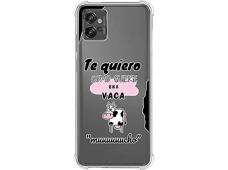 Cadena Colgante + Funda Transparente Para Todos Los Motorola Funda Transparente Moto G32 | Envío Gratis