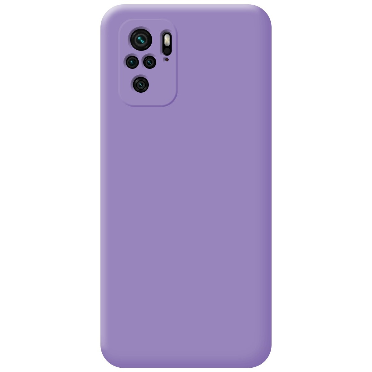 Una custodia per telefono viola tinta unita.