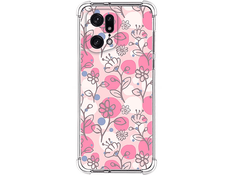 Tumundosmartphone Cover In TPU Per Oppo Find X3 Lite 5G | Stampa Cuori Legno, Tecnologia UV, Spedita Dalla Spagna