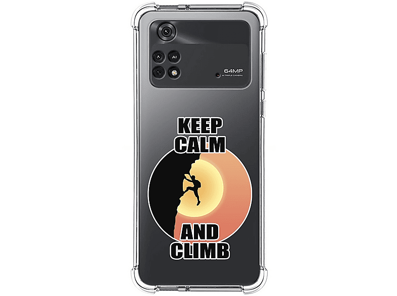Custodia Topme Per POCO M4 Pro 4G (6.43'') | Cover In TPU Con Texture Similpelle E Dettaglio Metallo, Colore Arancia - 2