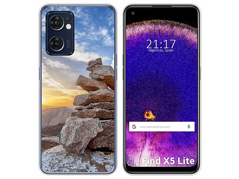 Coque 2 En 1 Anti-choc Pour Oppo Find X5 Lite 5G - Double Couche TPU Souple Et PC Rigide - Transparente - Protection Complète 360°