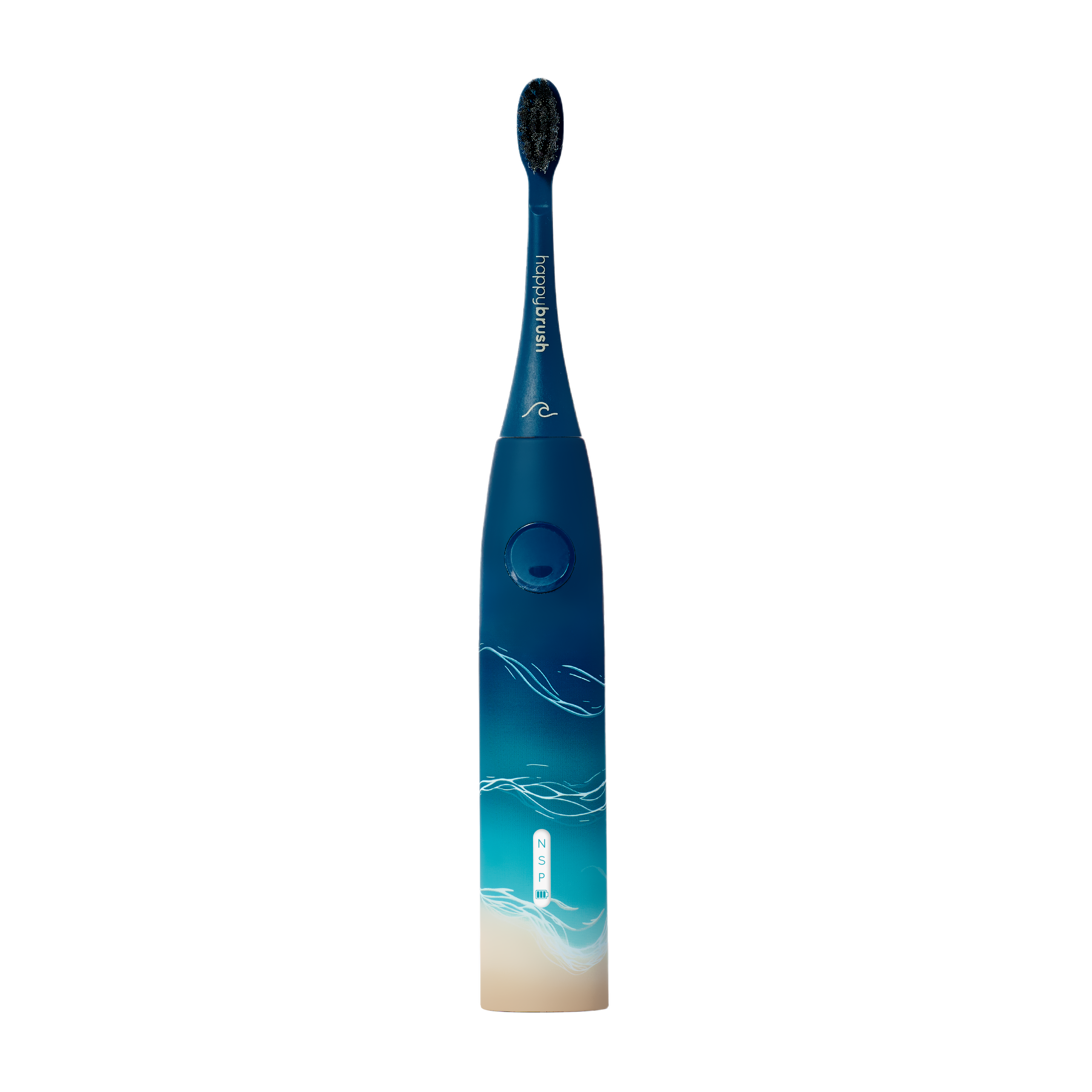 - Elektrische HAPPYBRUSH Ocean Aufsteckbürsten inkl. 3 VIBE Eco 3 Zahnbürste