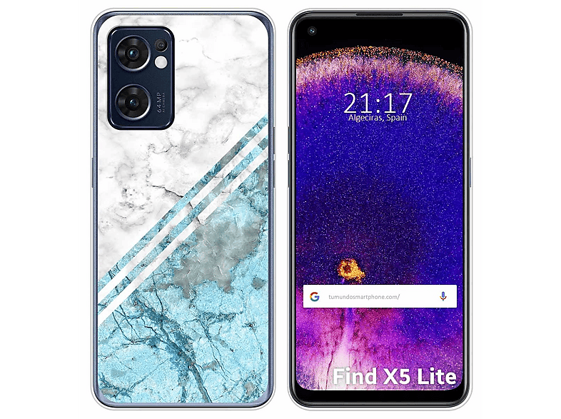 Custodia In Gel TPU Anti-Shock Trasparente Per Oppo Find X3 Lite