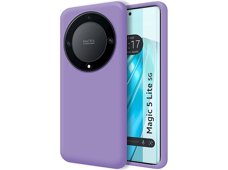 Funda Silicona Líquida Ultra Suave Huawei Honor Magic 5 Lite 5g Color  Morada con Ofertas en Carrefour