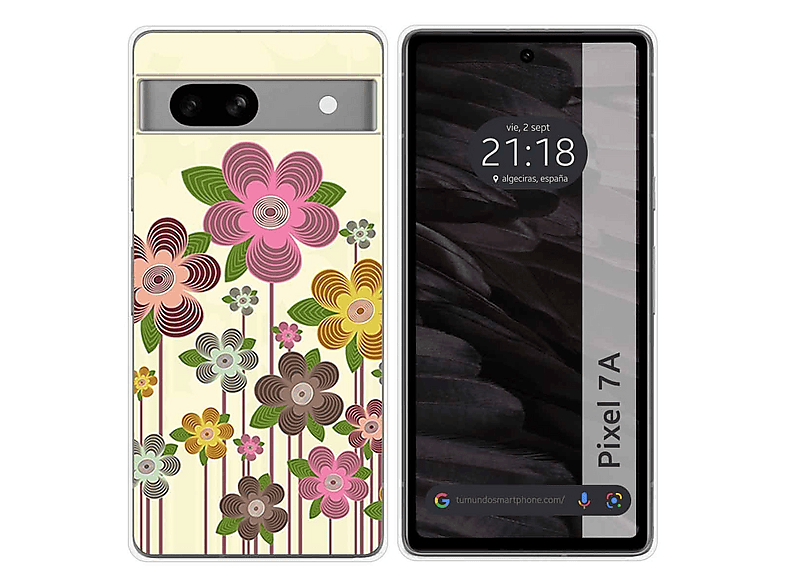 GlamCase Custodia Per Google Pixel 7A – Stampa Acquerello Ciliegia – Sottile E Rigida